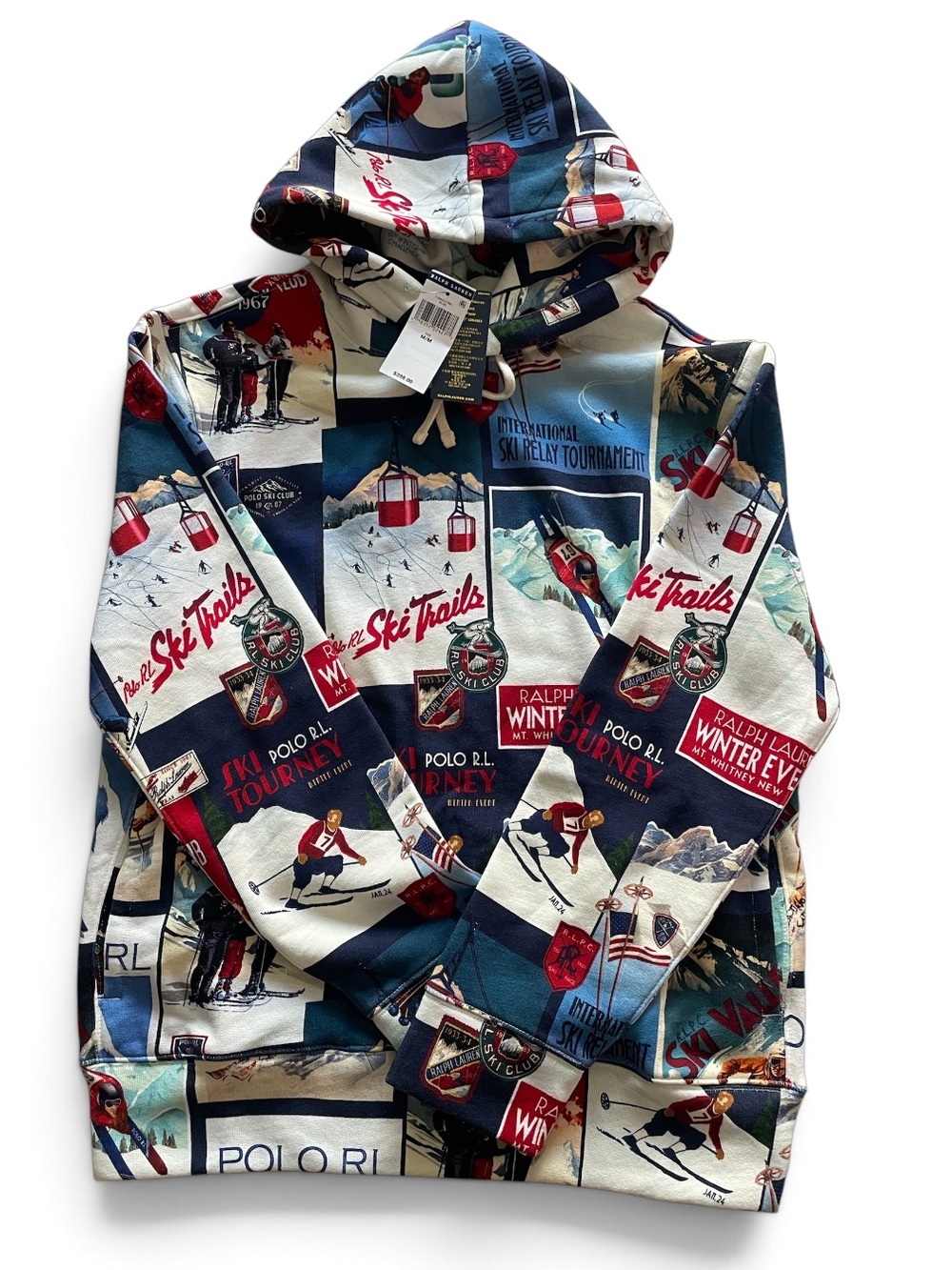 Polo Ralph Lauren
Men's Patchwork-Ski-Print Fleece Hoodie